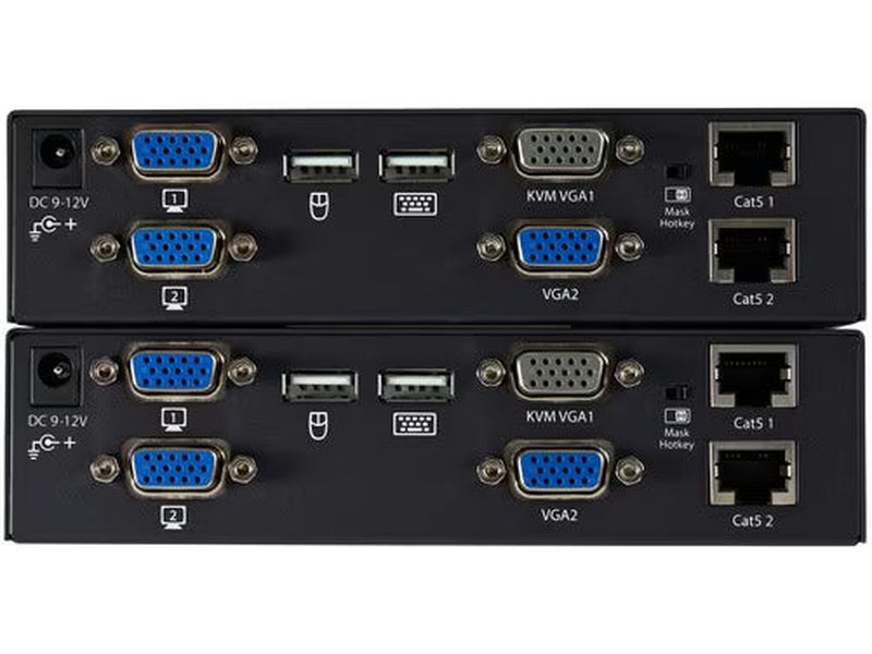StarTech 650 ft/200m USB 2.0 Dual VGA KVM Console Extender over Cat5 UTP -for Dual VGA, USB-enabled PC or KVM Switch