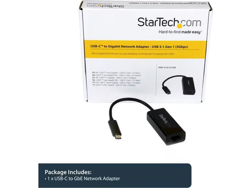 StarTech USB-C to Gigabit Network Adapter