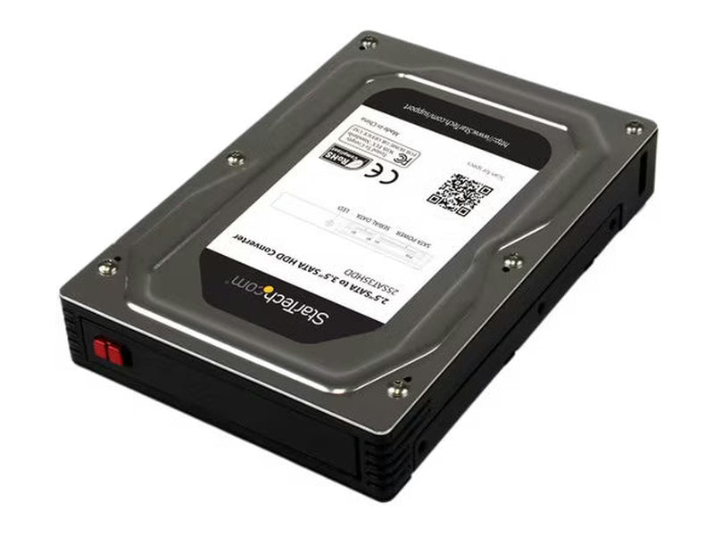 StarTech 2.5” to 3.5” SATA Aluminum Hard Drive Adapter Enclosure with SSD / HDD Height up to 12.5mm