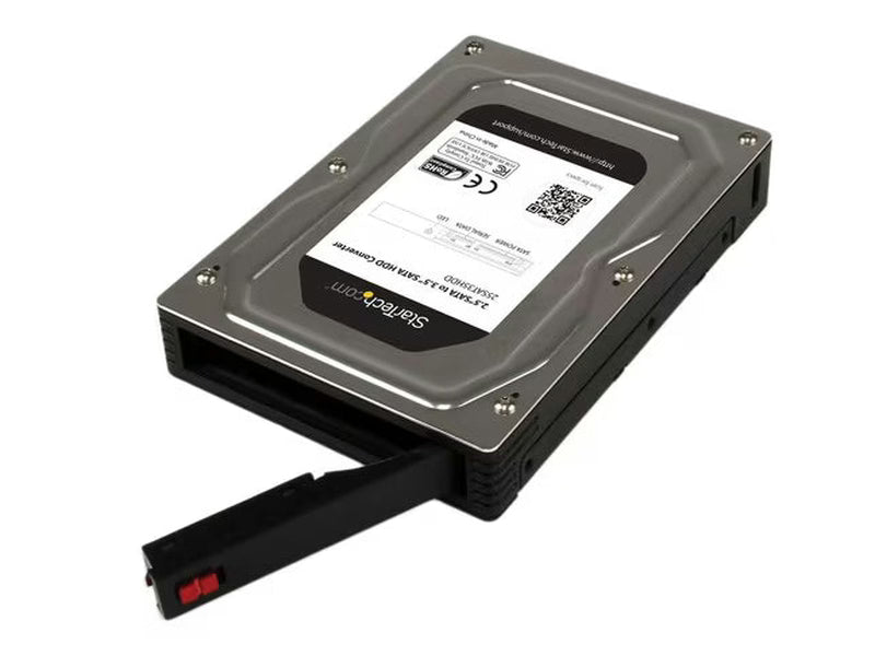 StarTech 2.5” to 3.5” SATA Aluminum Hard Drive Adapter Enclosure with SSD / HDD Height up to 12.5mm