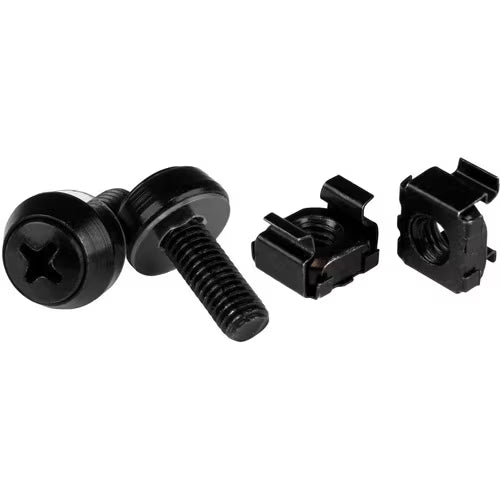StarTech M6 x 12mm, Screws and Cage Nuts - 50 Pack