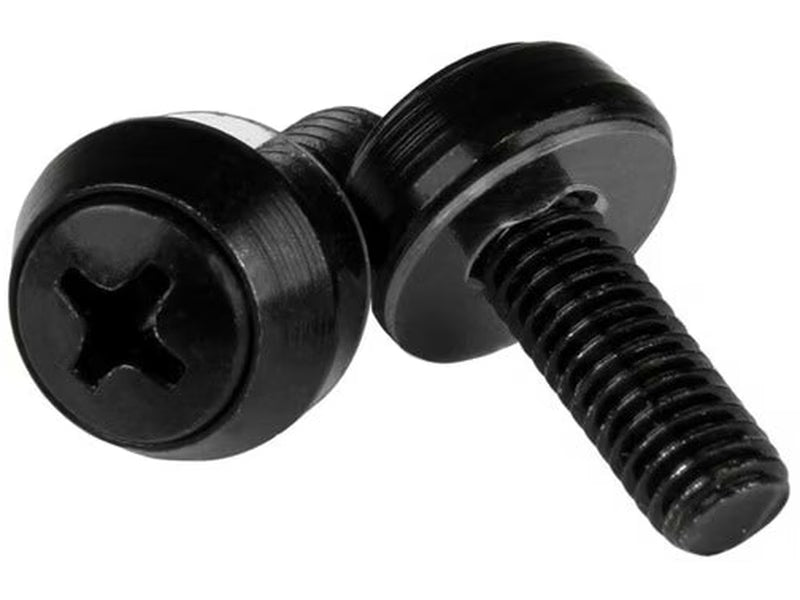 StarTech M6 x 12mm - Mounting Screws - 50 Pack, Black