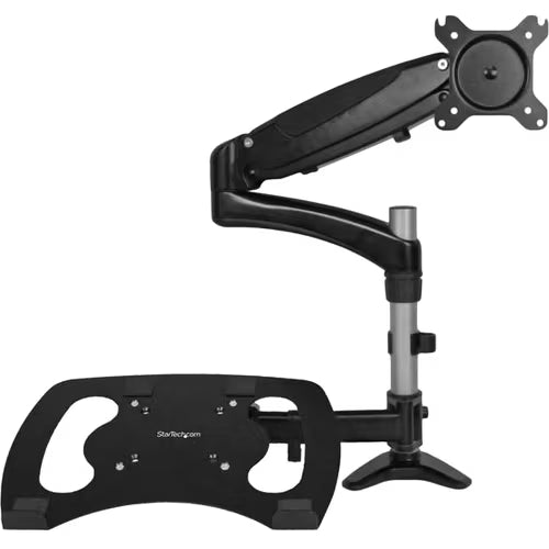 StarTech Laptop Monitor Stand, Computer Monitor Stand, Articulating, VESA Mount Monitor Desk Mount, For up to 27"(17.6lb/8kg) Displays