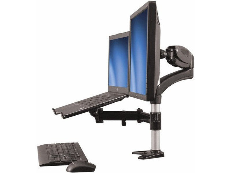 StarTech Laptop Monitor Stand, Computer Monitor Stand, Articulating, VESA Mount Monitor Desk Mount, For up to 27" 17.6lb/8kg Displays