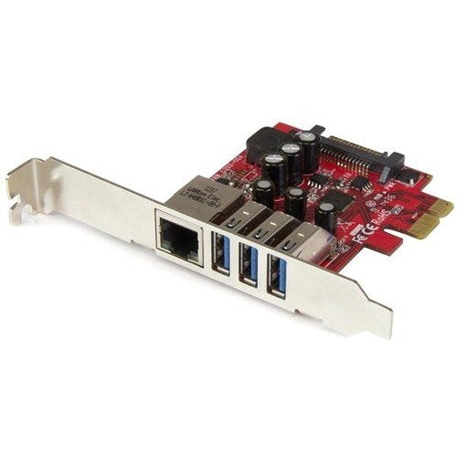StarTech 3-Port PCI Express USB 3.0 Card + Gigabit Ethernet