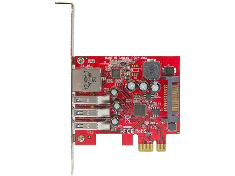 StarTech 3-Port PCI Express USB 3.0 Card + Gigabit Ethernet