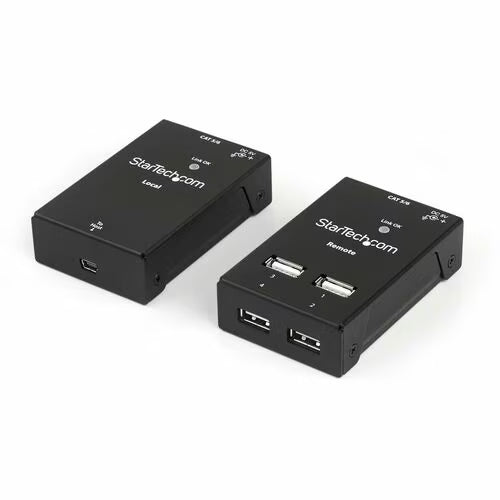 StarTech 4-Port USB 2.0-Over-Cat5-or-Cat6 Extender - 165ft 50m