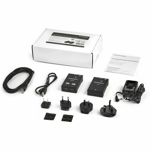 StarTech 4-Port USB 2.0-Over-Cat5-or-Cat6 Extender - 165ft 50m
