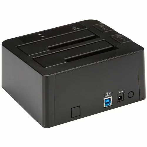 StarTech Dual-Bay USB 3.2 Gen 2 to SATA Hard Drive Docking Station, USB 10Gbps Hard Drive Dock, External 2.5/3.5" SATA I/II/III SSD/HDD Docking Station