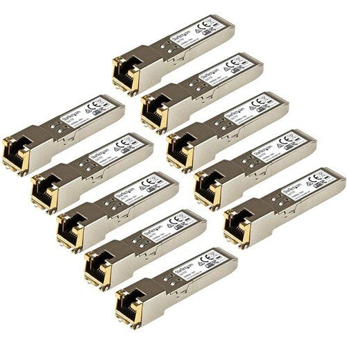 StarTech Gigabit RJ45 Copper SFP Transceiver Module - Cisco GLC-T Compatible - 10 Pack
