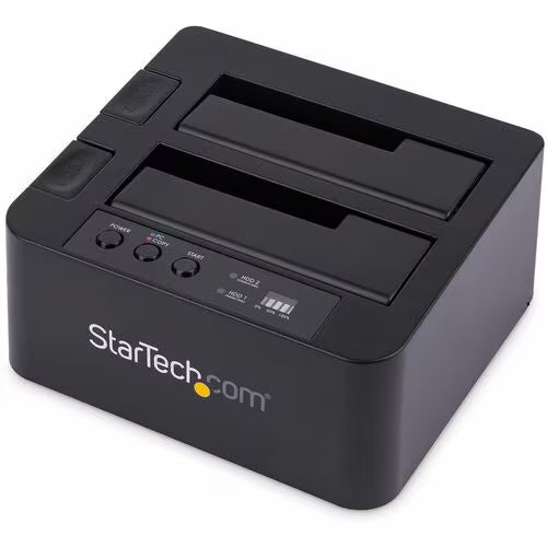 StarTech eSATA / USB 3.0 Hard Drive Duplicator Dock – Standalone HDD Cloner with SATA 6Gbps for fast-speedduplication