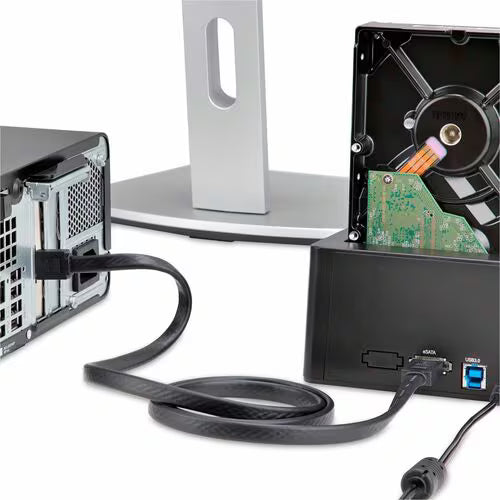 StarTech eSATA / USB 3.0 Hard Drive Duplicator Dock – Standalone HDD Cloner with SATA 6Gbps for fast-speedduplication