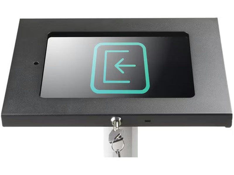 StarTech Secure Tablet Floor Stand, Security lock protects your tablet from theft and tampering - Supports iPad and other 9.7" tablets