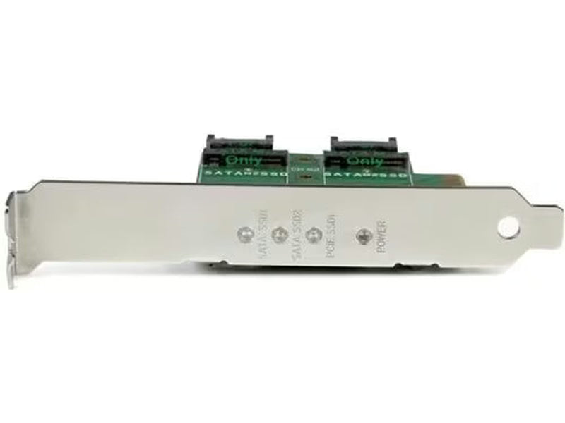 StarTech 3-Port M.2 SSD NGFF Adapter Card - 1 x PCIe NVMe M.2, 2 x SATA III M.2 - PCIe 3.0