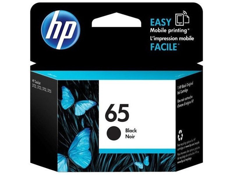 HP 65 Original Inkjet Ink Cartridge - Black Pack - 120 Pages