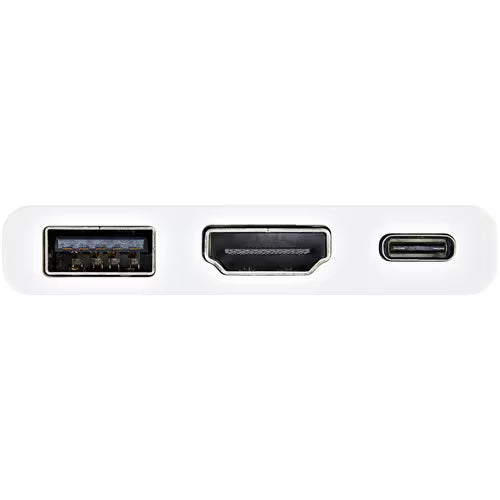 StarTech USB-C to 4K HDMI Multifunction Adapter withPower Delivery and USB-A Port - White