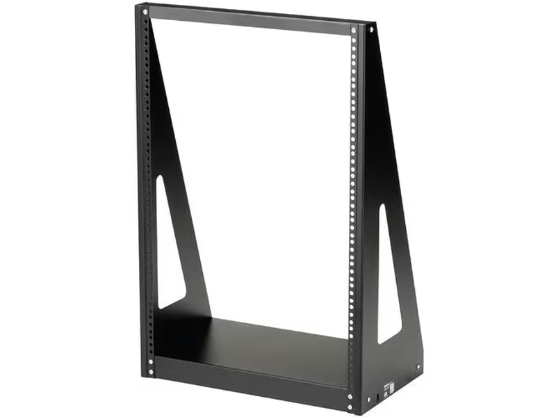 StarTech 2-Post 16U Heavy-Duty Desktop Server Rack, Small Open Frame 19in Network Rack for Home/Office IT Equipment