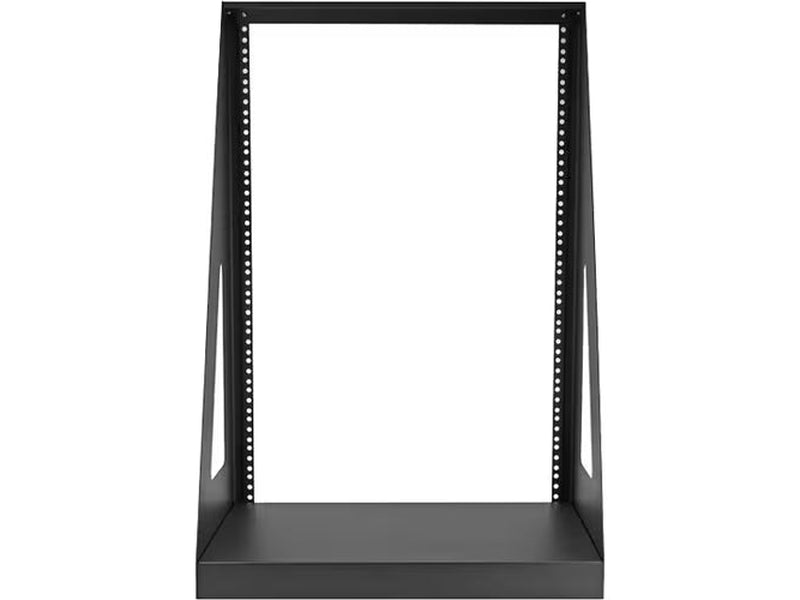 StarTech 2-Post 16U Heavy-Duty Desktop Server Rack, Small Open Frame 19in Network Rack for Home/Office IT Equipment