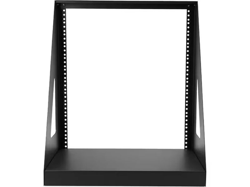 StarTech 2-Post 12U Heavy-Duty Desktop Server Rack, Small Open Frame 19in Network Rack for Home/Office IT Equipment