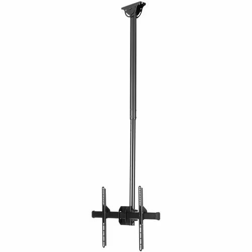 StarTech.com FLATPNLCEIL TV Ceiling Mount, Full-Motion Hanging Single Screen Vesa Mount for 32"-75" TVs / Displays - Height Adjustable Telescopic Pole