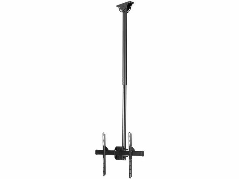 StarTech.com FLATPNLCEIL TV Ceiling Mount, Full-Motion Hanging Single Screen Vesa Mount for 32"-75" TVs / Displays - Height Adjustable Telescopic Pole