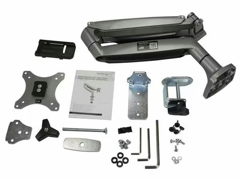 StarTech Single-Monitor Arm - Heavy Duty Ergonomic VESA Monitor Arm Single 32" 19.8lb/9kg Display