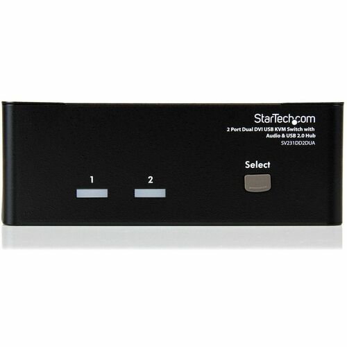 StarTech 2 Port Dual DVI USB KVM Switch with Audio & USB 2.0 Hub