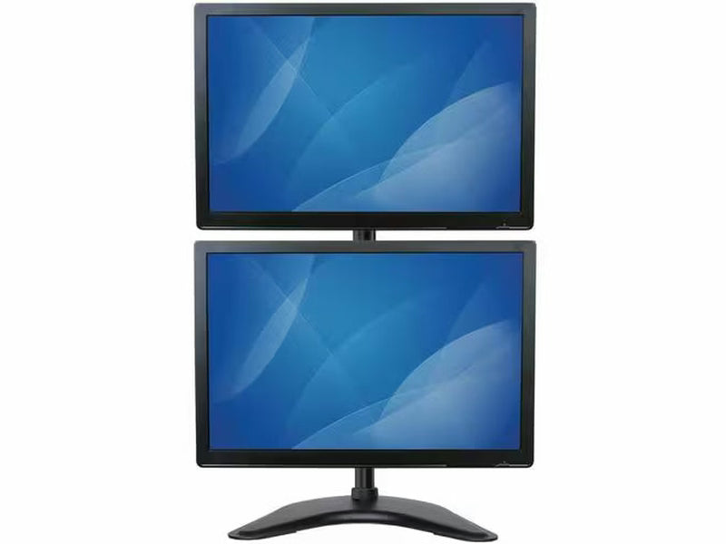 StarTech Vertical Dual Monitor Stand, Heavy Duty Steel, Monitors up to 27" 22lb/10kg