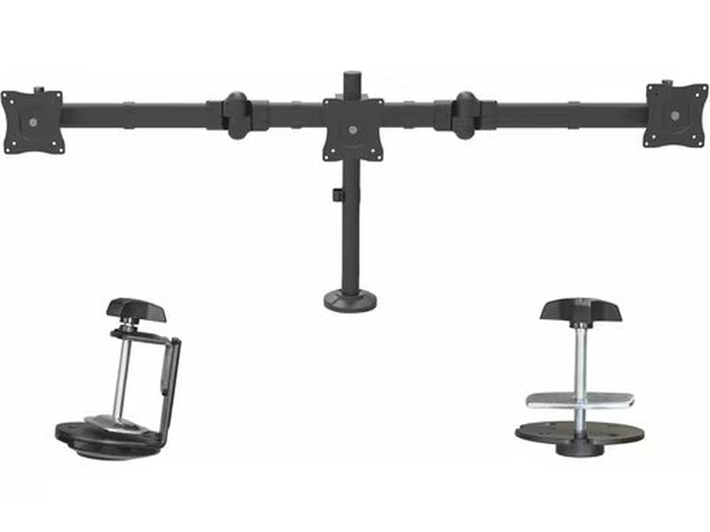 StarTech Desk Mount Triple Monitor Arm for 3 VESA 27" 17.6lb/8kg Displays