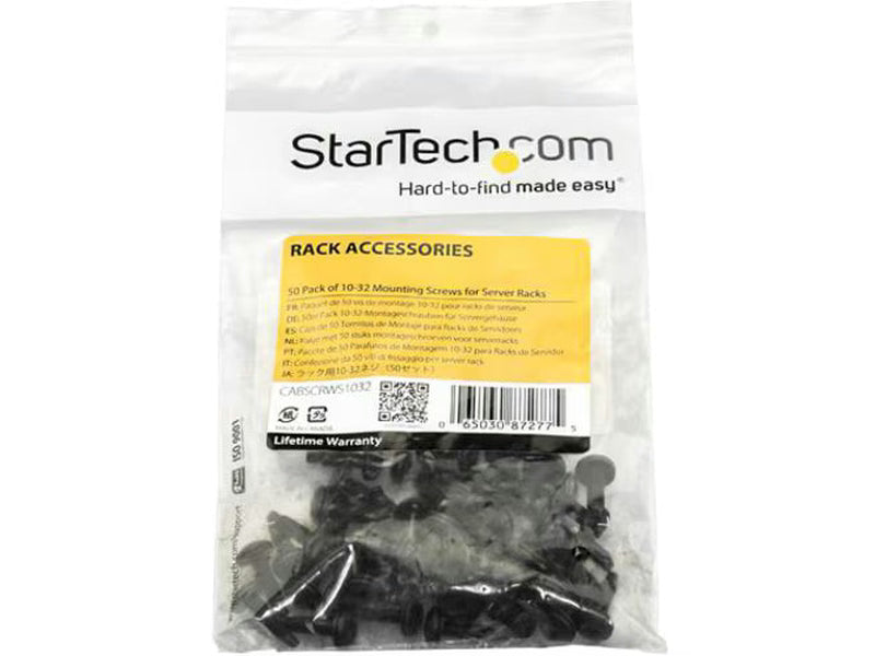 StarTech Server Rack Screws - 10-32 Screws - 50 Pack