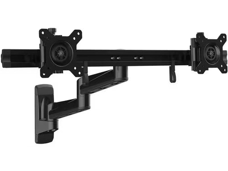 StarTech Wall Mount Dual Monitor Arm, Articulating Ergonomic VESA Wall Mount for 2x 24" 11lb/5kg Screens