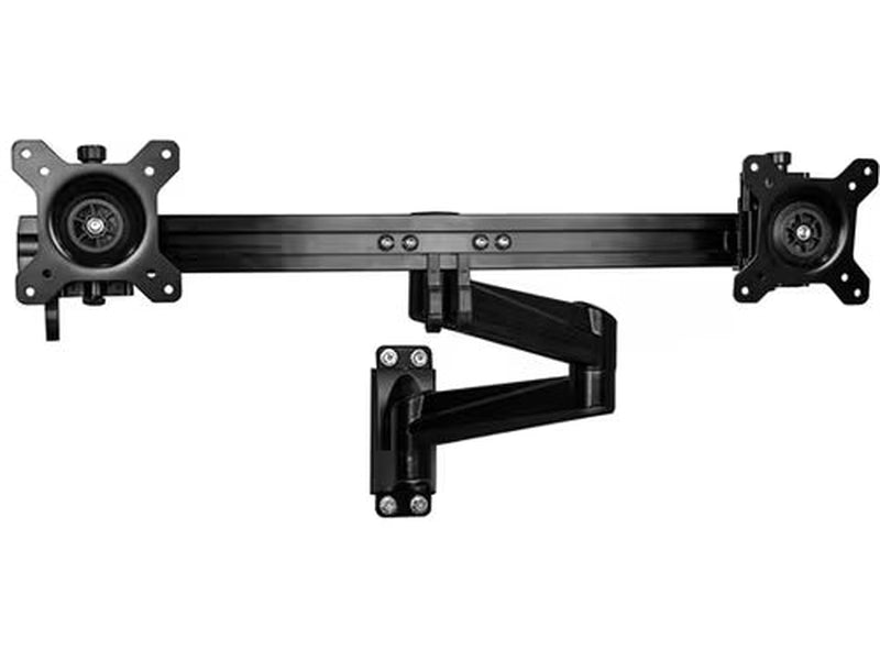 StarTech Wall Mount Dual Monitor Arm, Articulating Ergonomic VESA Wall Mount for 2x 24" 11lb/5kg Screens