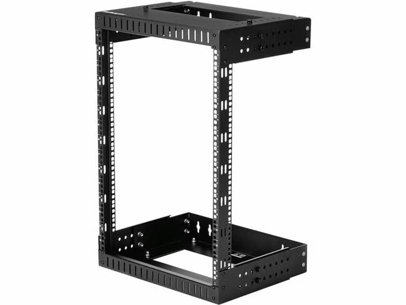 StarTech 2-Post 15U Heavy-Duty Wall Mount Network Rack, 19" Open Frame Server Rack with Adjustable Depth