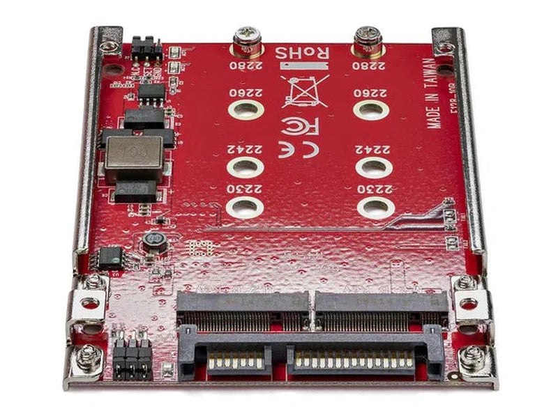 StarTech Dual-Slot M.2 Drive to SATA Host Adapter for M.2 NGFF SSDs - RAID