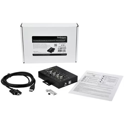 StarTech 4-Port Industrial USB to RS-232/422/485 SerialAdapter - 15 kV ESD Protection