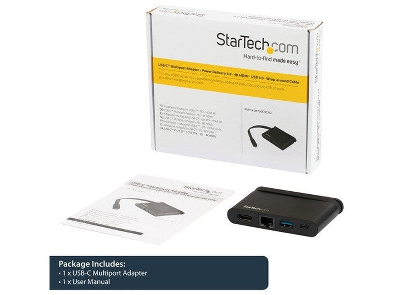 StarTech USB-C Multiport Adapter with HDMI - 1xA - 1xC - 100W PD 3.0