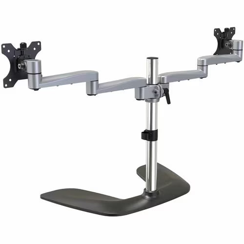 StarTech Dual Monitor Stand, Ergonomic Desktop Monitor Stand for up to 32"(17.6lb/8kg) VESA Displays