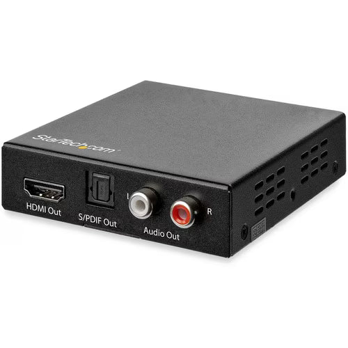 StarTech DMI Audio Extractor with 40K 60Hz, HDMI Audio De-embedder HDR, Toslink Optical Audio Dual RCA Audio - HDMI 2.0