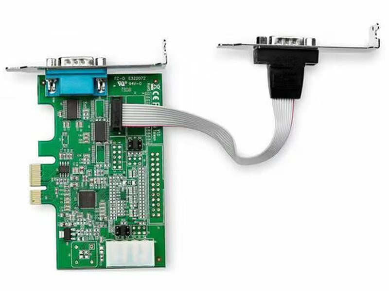 StarTech 2-port PCI Express RS232 Serial Adapter Card, PCIe RS232 Serial Host Controller Card - PCIe to Serial DB9