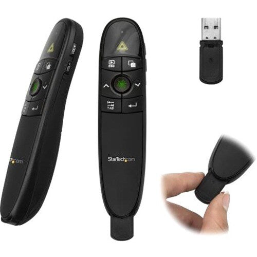 StarTech Wireless Presentation Remote with Green LaserPointer - 90 ft. (27 m)
