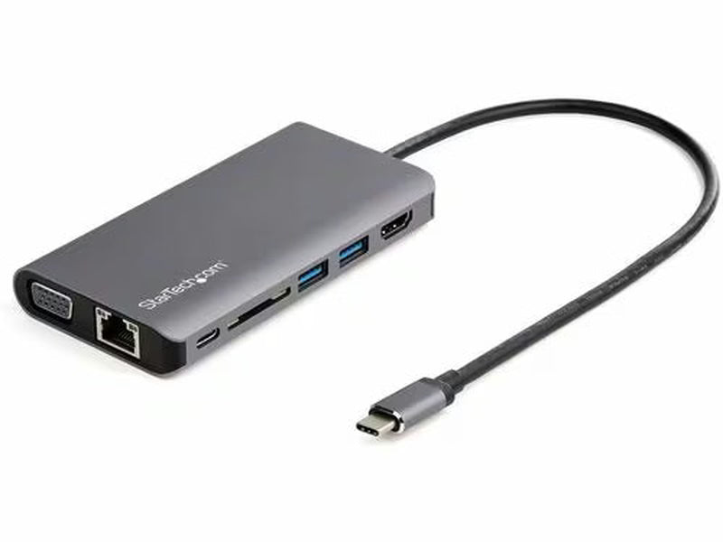StarTech USB C Multiport Adapter - USB-C Mini Travel Dock w/ 4K HDMI or 1080p VGA