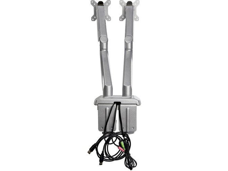 StarTech Desk Mount Dual Monitor Arm with USB & 3.5mm Audio