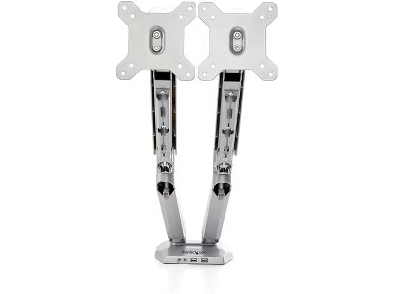 StarTech Desk Mount Dual Monitor Arm with USB & 3.5mm Audio