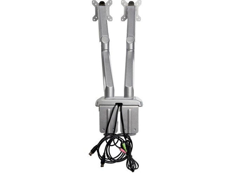 StarTech Desk Mount Dual Monitor Arm with USB & 3.5mm Audio