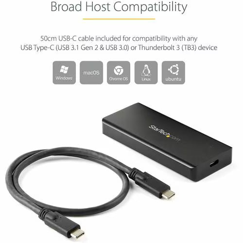 StarTech USB-C 10Gbps M.2 NVMe PCIe SSD Enclosure