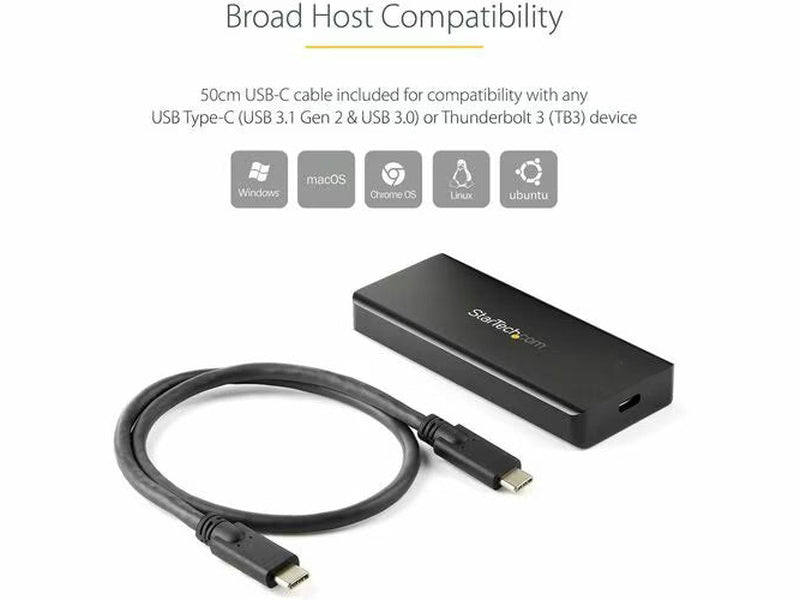 StarTech USB-C 10Gbps M.2 NVMe PCIe SSD Enclosure