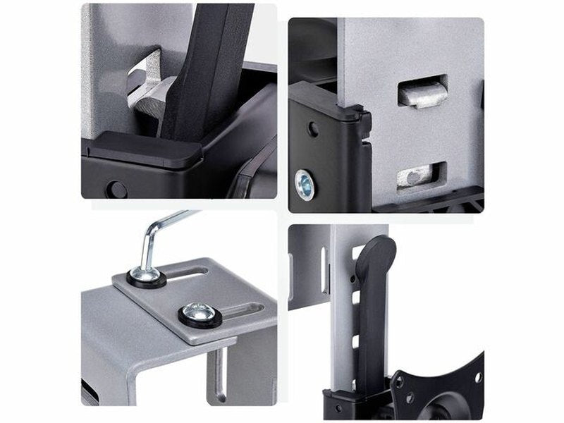 StarTech Cubicle Monitor Mount, Office Cubicle Wall Single 34" 17.6lb/8kg VESA Monitor Hanger