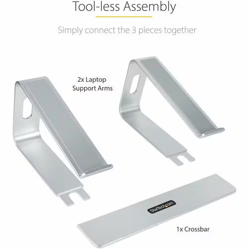 StarTech Laptop Stand for Desk Supports Up to 5kg / 11lb, Silver