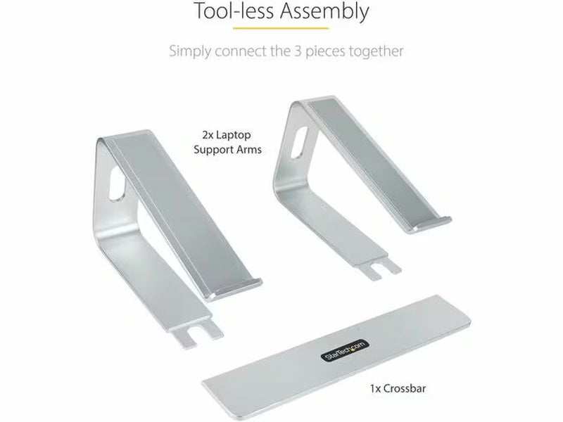 StarTech Laptop Stand for Desk Supports Up to 5kg / 11lb, Silver