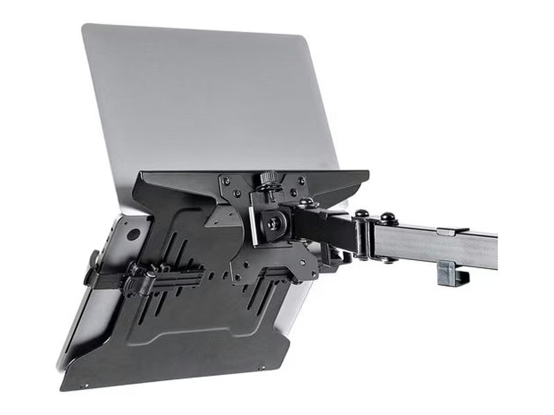 StarTech Adjustable Monitor Arm Laptop Tray, Secures Notebooks up to 4.5kg 9.9lb , 75x75 & 100x100